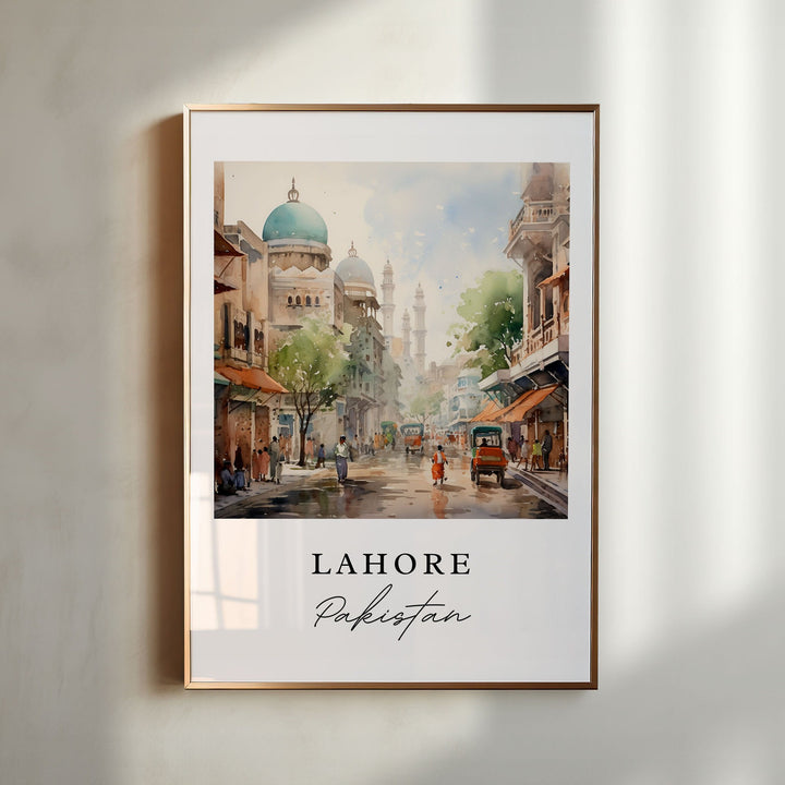 Lahore Pakistan wall art - Pakistan, Lahore poster, Lahore Wedding gift, Lahore Birthday present, Custom Text, Personalised Gift