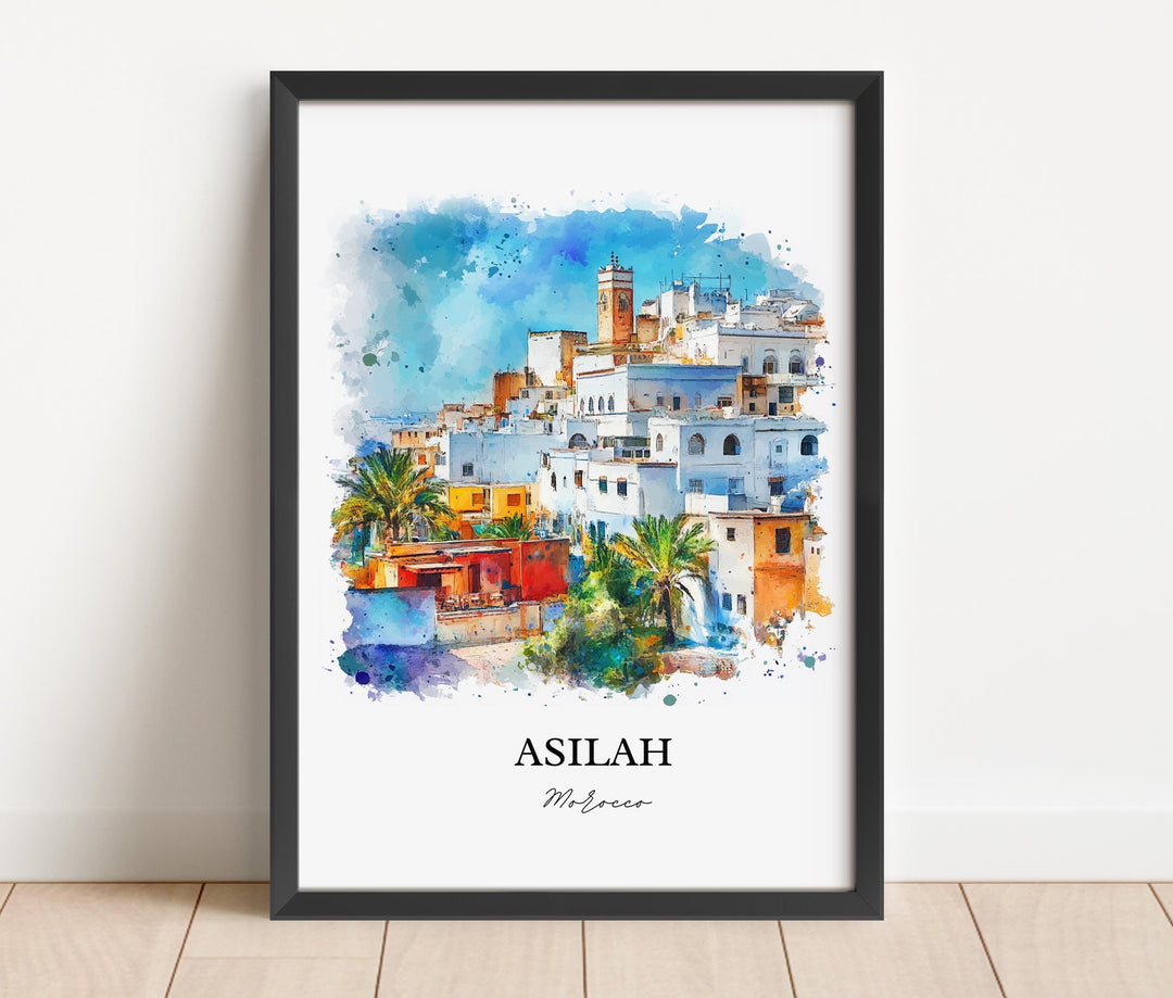 Asilah, Morocco – Watercolor Art Print