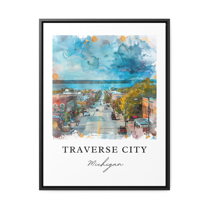 Traverse City MI Art, Traverse City Print, Leelanau County Watercolor, Traverse City Gift,