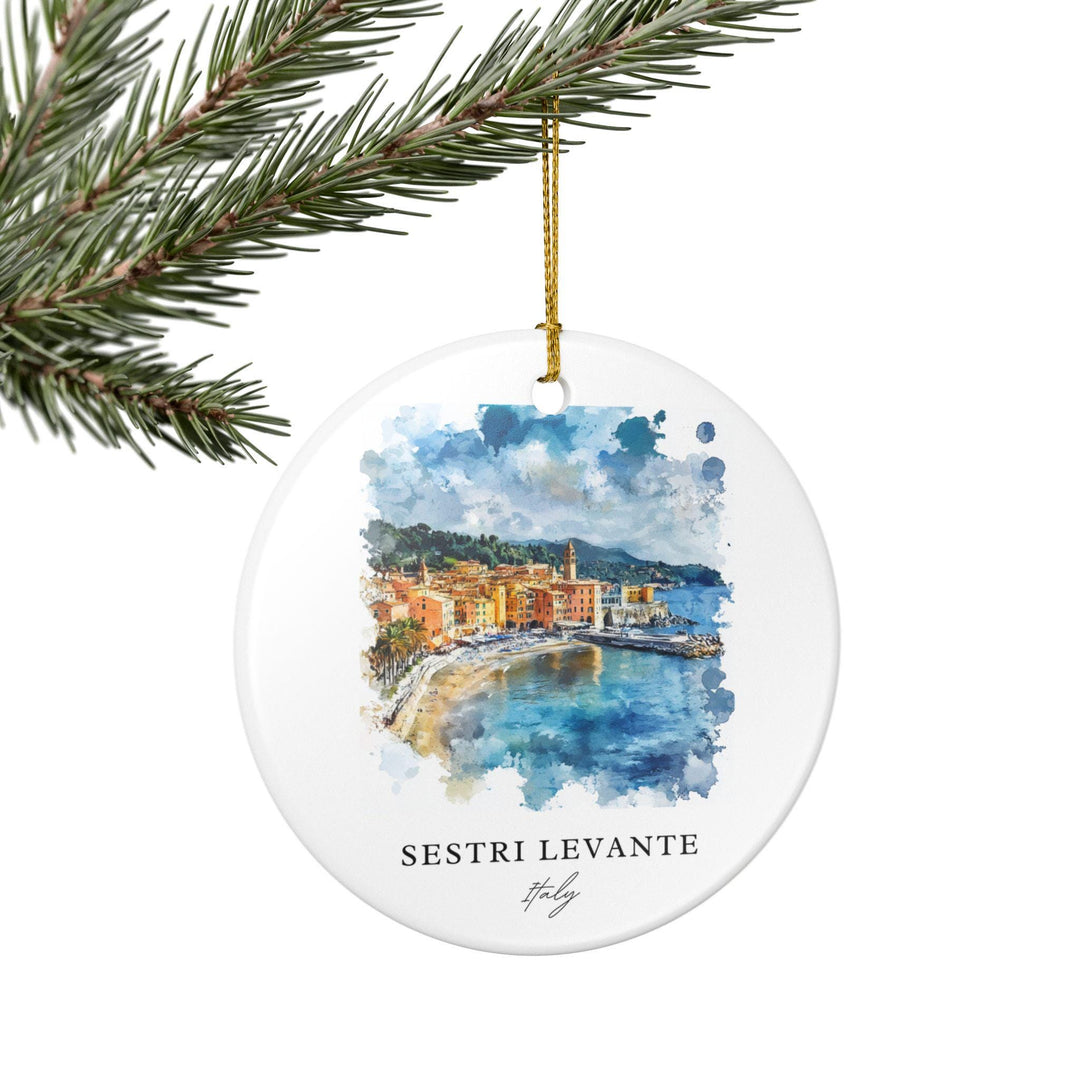 Sestri Levante Ornament: Unique Sestri Levante Souvenir, Italy Xmas Decor, and Authentic Sestri Levante IT Gift