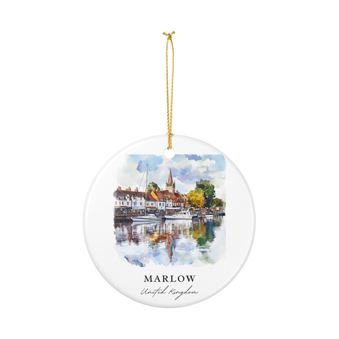 Marlow England Ornament: Unique Marlow Souvenir, UK Xmas Decor, and Authentic Marlow England Gift