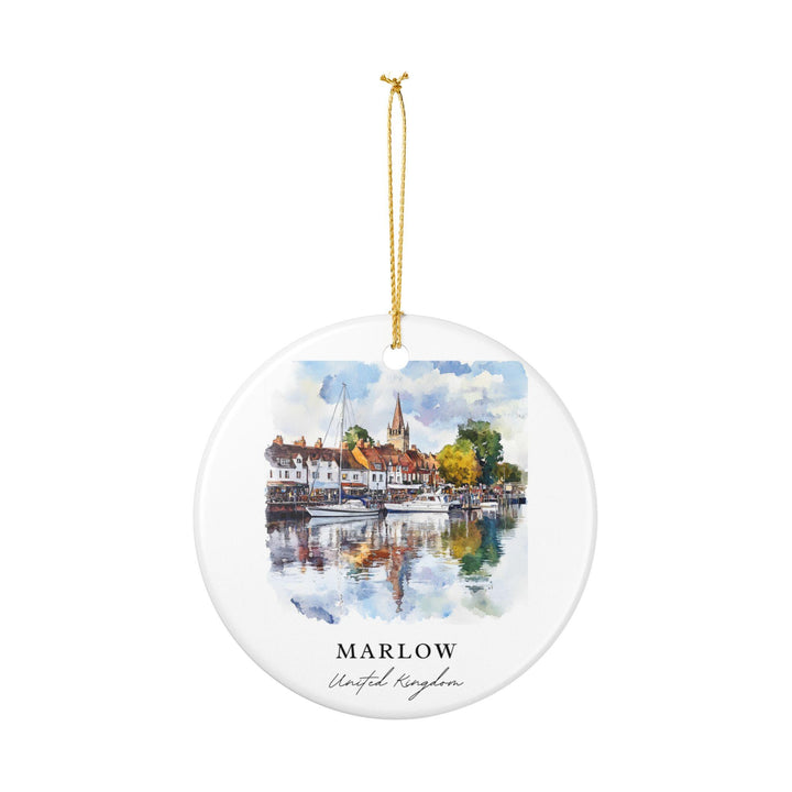 Marlow England Ornament: Unique Marlow Souvenir, UK Xmas Decor, and Authentic Marlow England Gift
