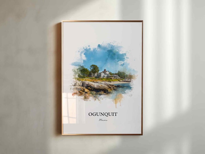 Ogunquit, Maine – Watercolor Art Print