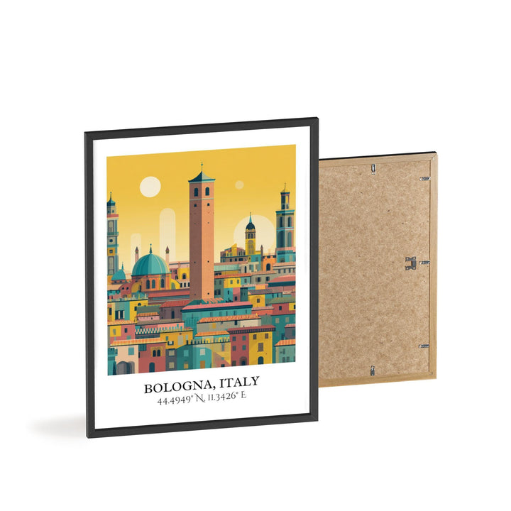 Bologna Italy Art, Bologna Retro Travel Art, Bologna Home Decor, Bologna Italy Gift, Italy Travel Art, Travel Prints, Housewarming Gift