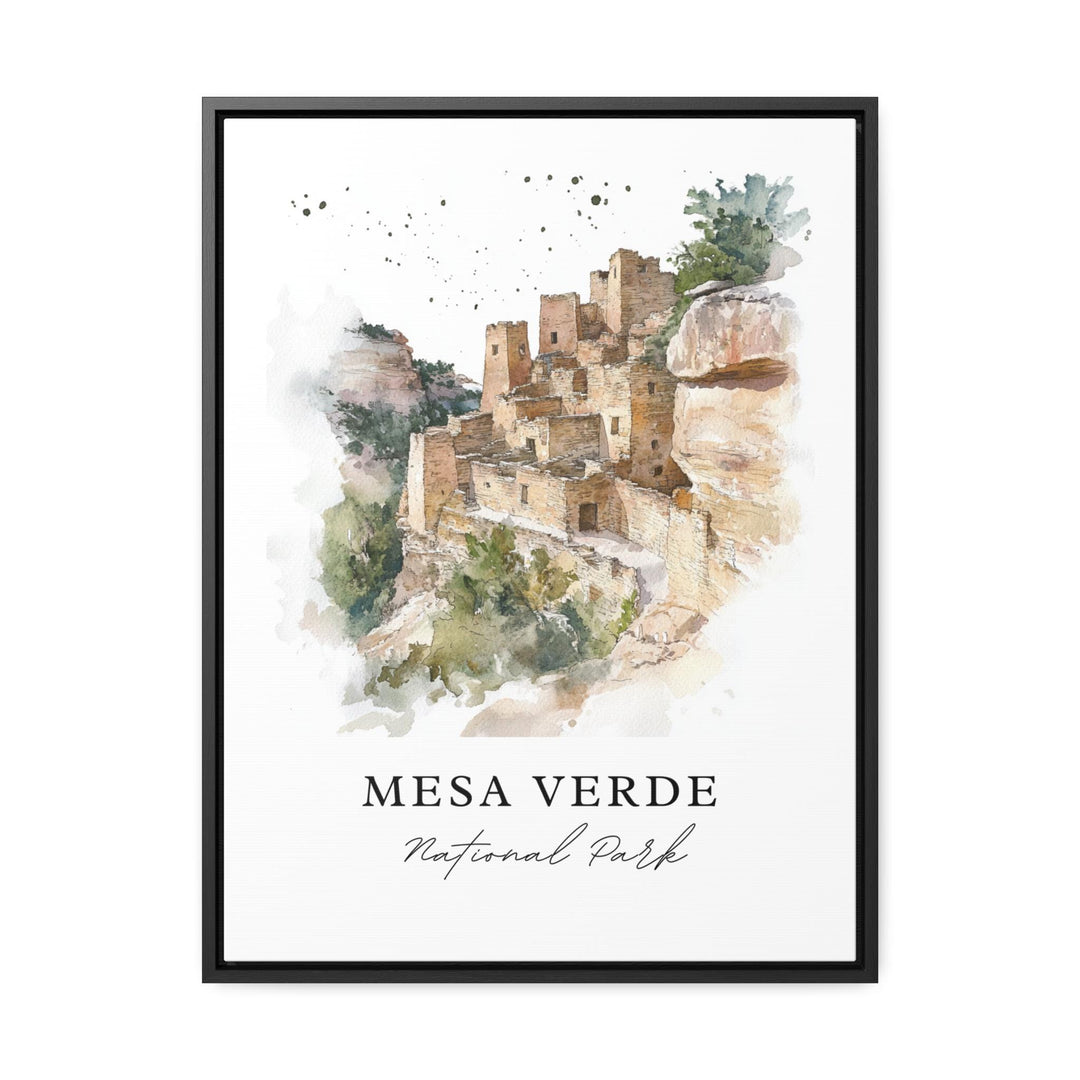 Mesa Verde Wall Art, Mesa Verde Print, Montezuma County Watercolor, Mesa Verde CO Gift,