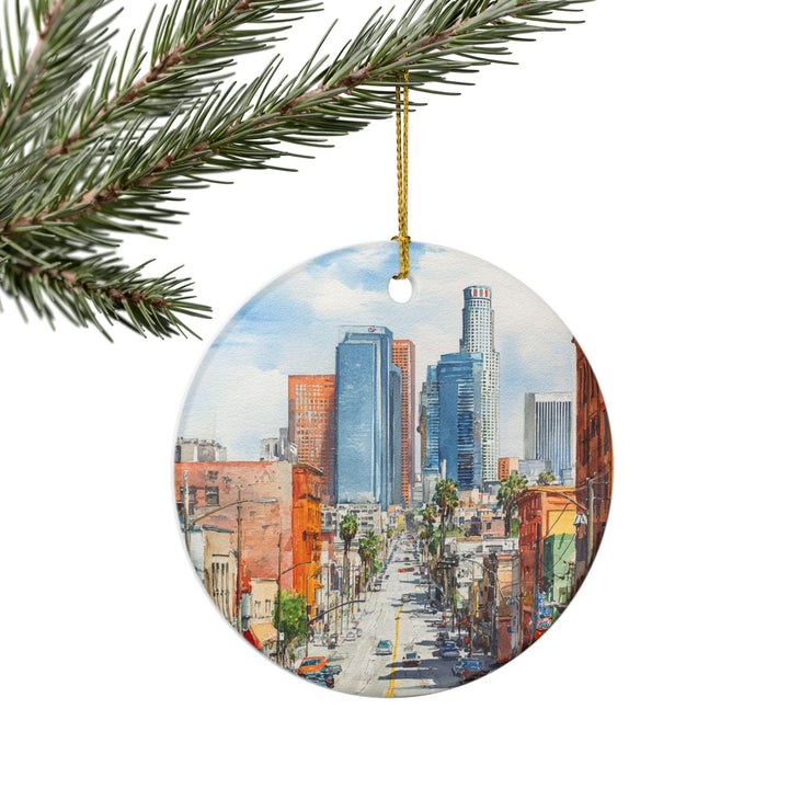 Los Angeles Ornament: Unique LA Souvenir, Los Angeles Xmas Decor, and Authentic Los Angeles CA Gift