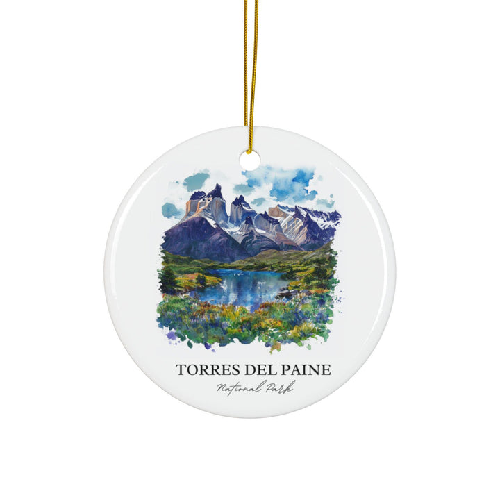 Torres Del Paine Ornament: Unique Torres Del Paine Souvenir, Torres Del Paine Xmas Decor, and Authentic Torres Del Paine Gift