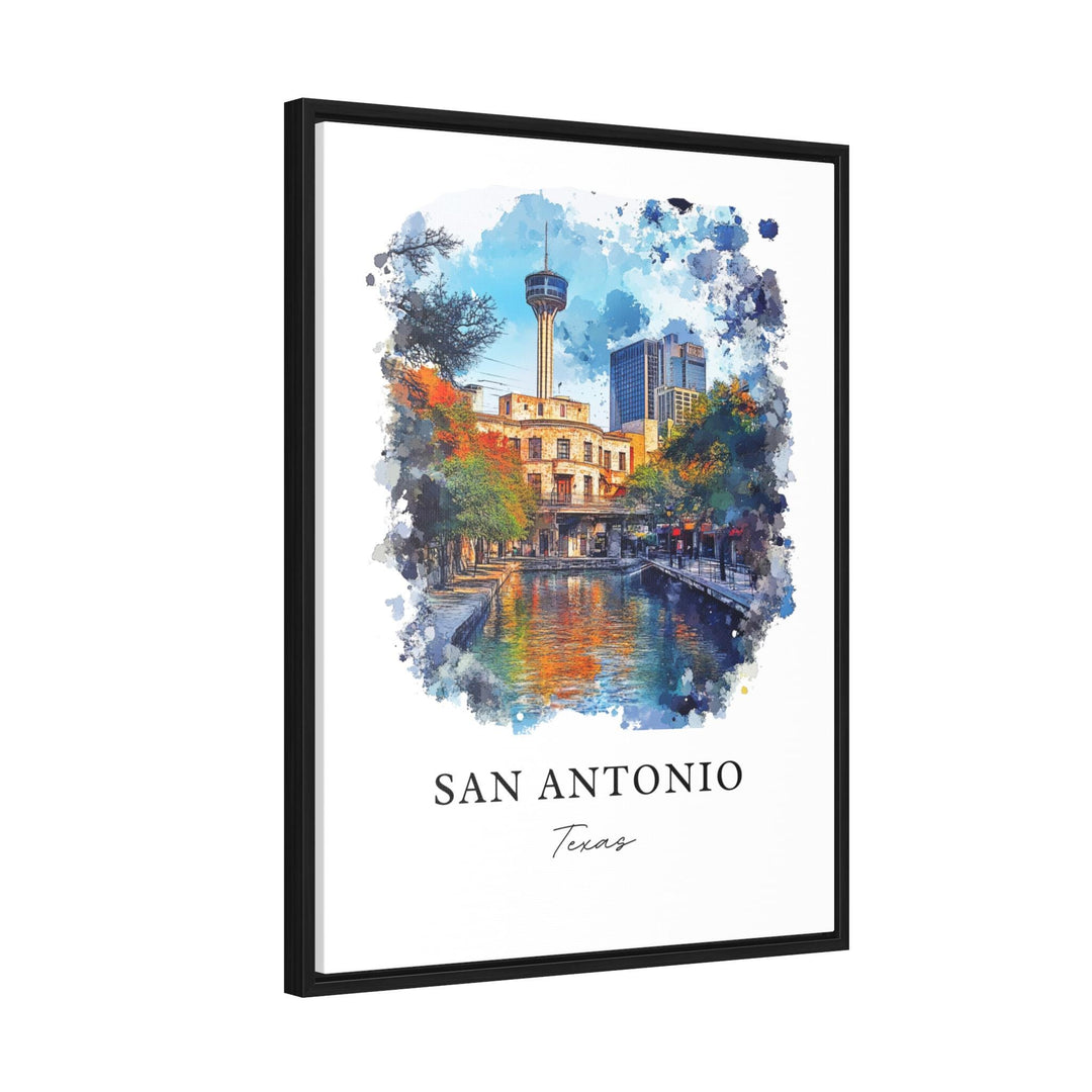 San Antonio Wall Art, San Antonio TX Print, San Antonio Watercolor Art, San Antonio Gift, Travel Print, Travel Poster, Housewarming Gift