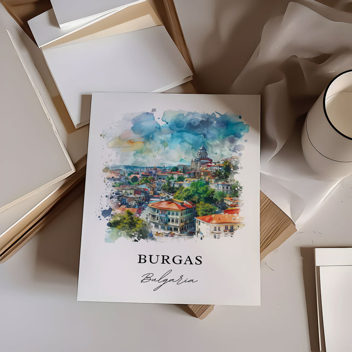 Burgas Wall Art - Bulgaria Print