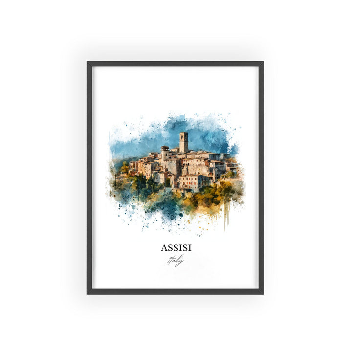 Assisi, Italy – Watercolor Art Print