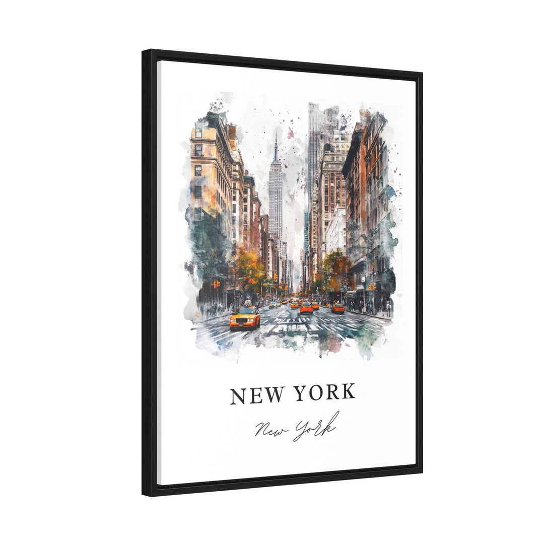 New York City Wall Art, NYC Print, Manhattan Watercolor Art, NYC Art Gift,