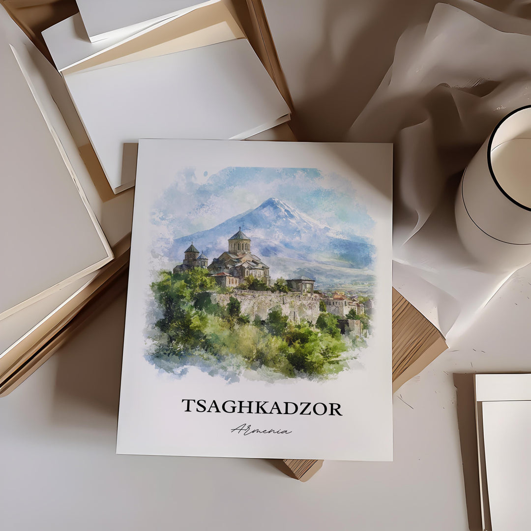 Tsaghkadzor, Armenia – Watercolor Art Print