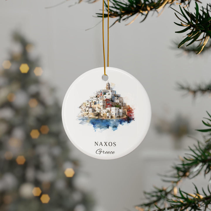 Naxos Greece Ornament: Unique Naxos Souvenir, Naxos Greece Xmas Decor, and Authentic Greece Gift