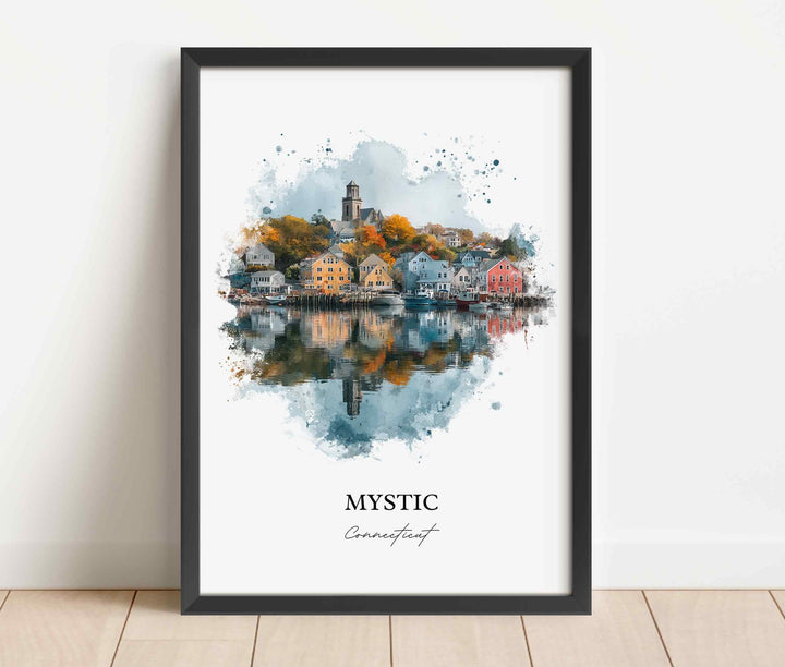Mystic, Connecticut – Watercolor Art Print