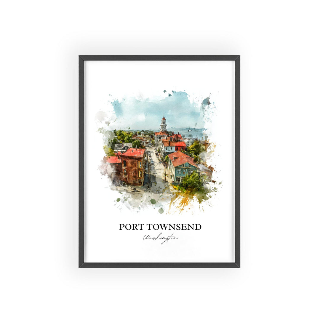 Port Townsend, Washington – Watercolor Art Print