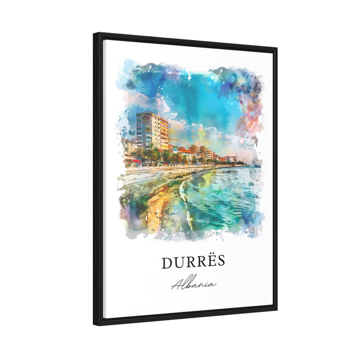 Durres Albania Wall Art, Durrësi Beach Print, Durres Watercolor, Durrësi Beach Gift,