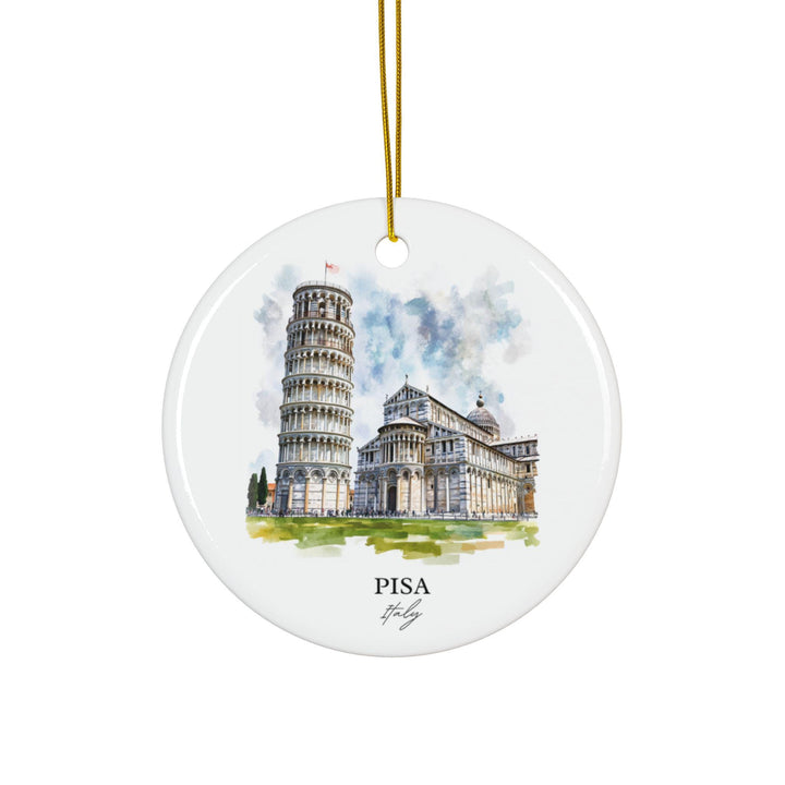 Pisa Italy Ornament: Unique Pisa Souvenir, Leaning Tower of Pisa Xmas Decor, and Authentic Tower of Pisa Gift