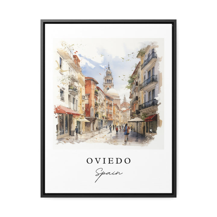 Oveido Spain wall art - Spain, Oveido poster, Oveido Espana Wedding gift, Oveido Birthday present, Custom Text, Personalized Gift