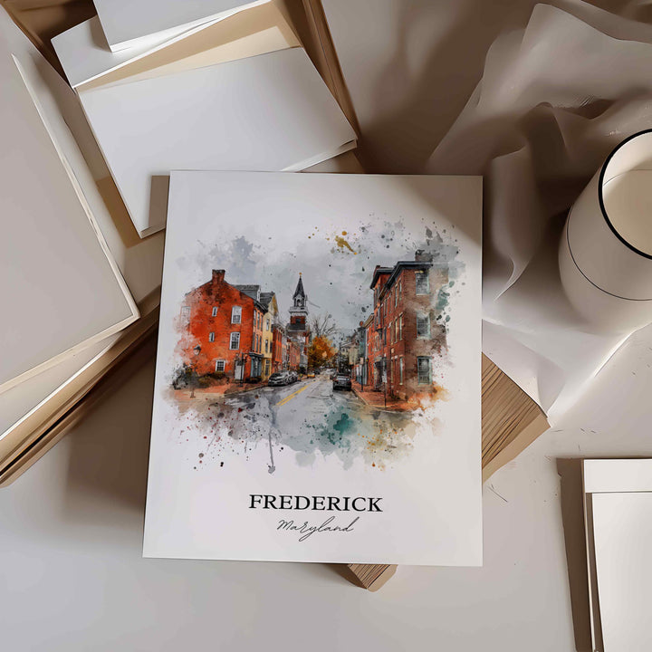 Frederick, Maryland – Watercolor Art Print