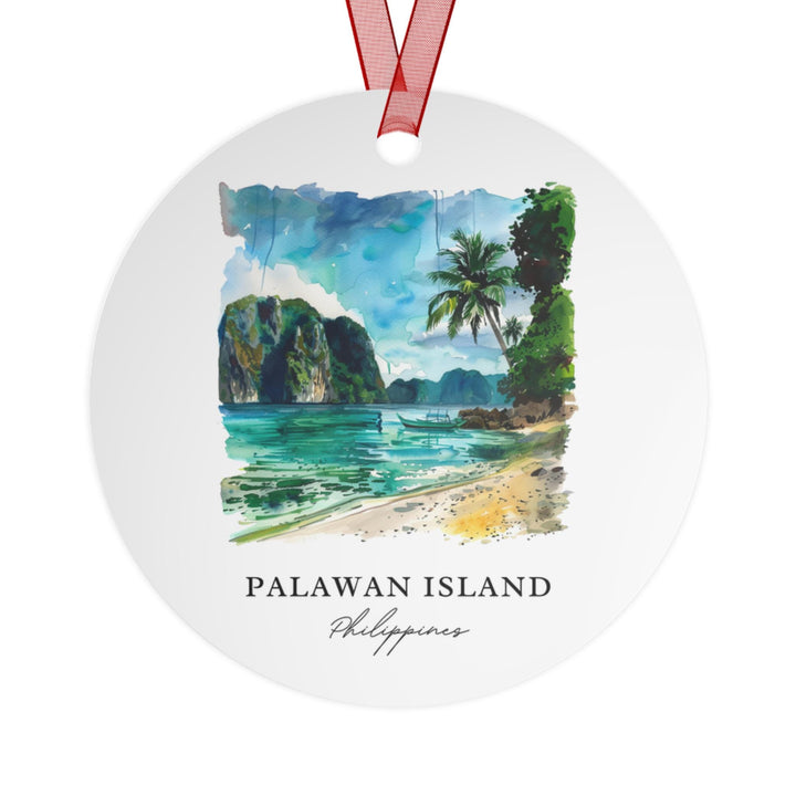 Palawan Island Ornament: Unique Palawan Souvenir, Palawan Island Xmas Decor, and Authentic Puerto Princesa Gift