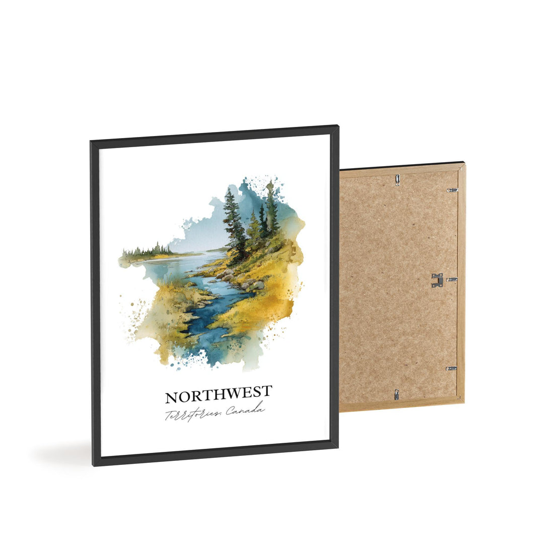 Yellowknife, Canada – Watercolor Art Print