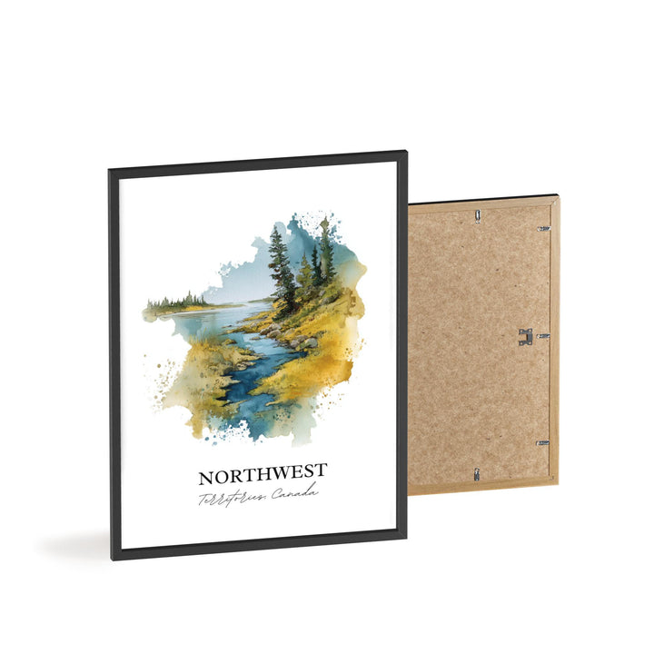 Yellowknife, Canada – Watercolor Art Print
