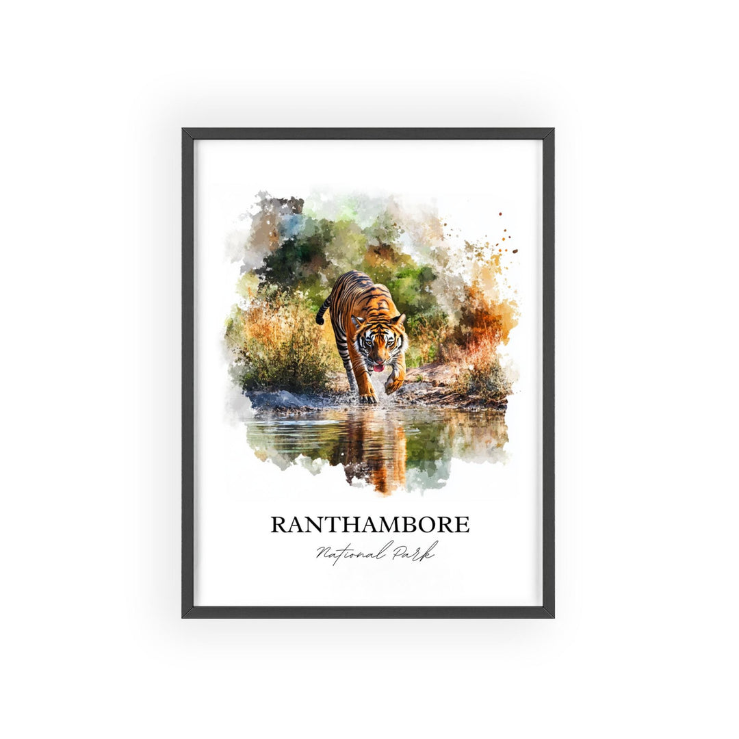 Ranthambore National Park, India – Watercolor Art Print