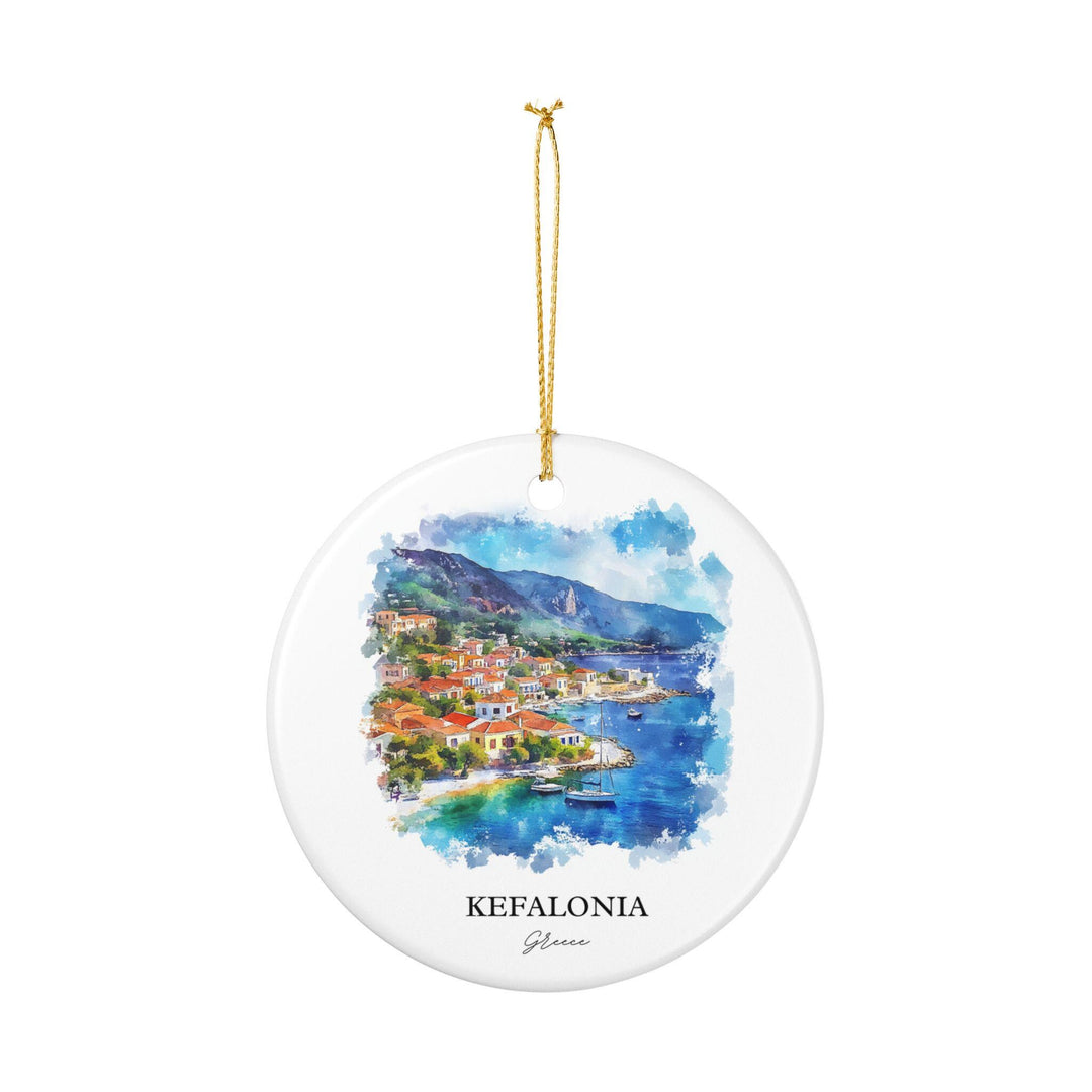 Kefalonia Ornament: Unique Kefalonia Souvenir, Kefalonia Xmas Decor, and Authentic Kefalonia Gift