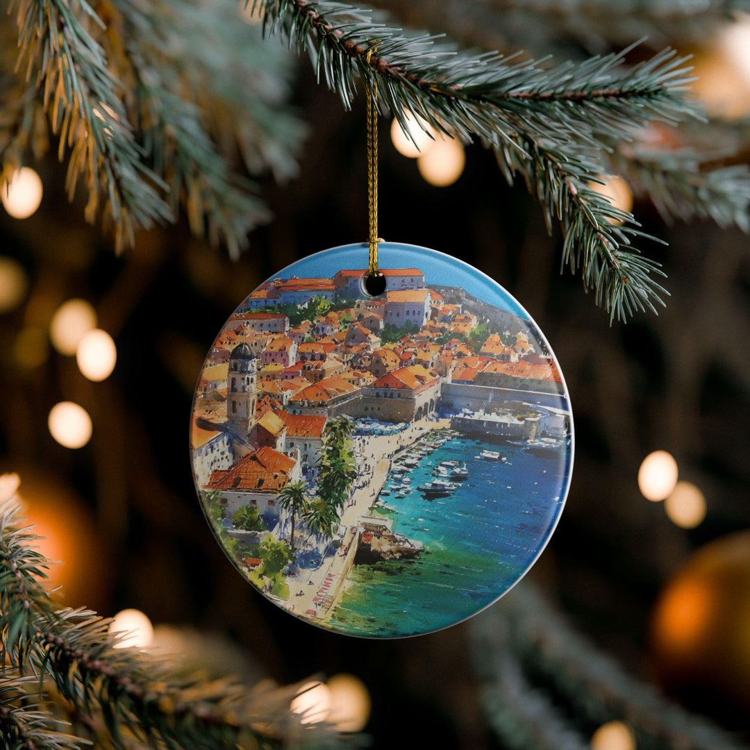 Dubrovnik Croatia Ornament: Unique Dubrovnik Souvenir, Dubrovnik Xmas Decor, and Authentic Dubrovnik Croatia Gift