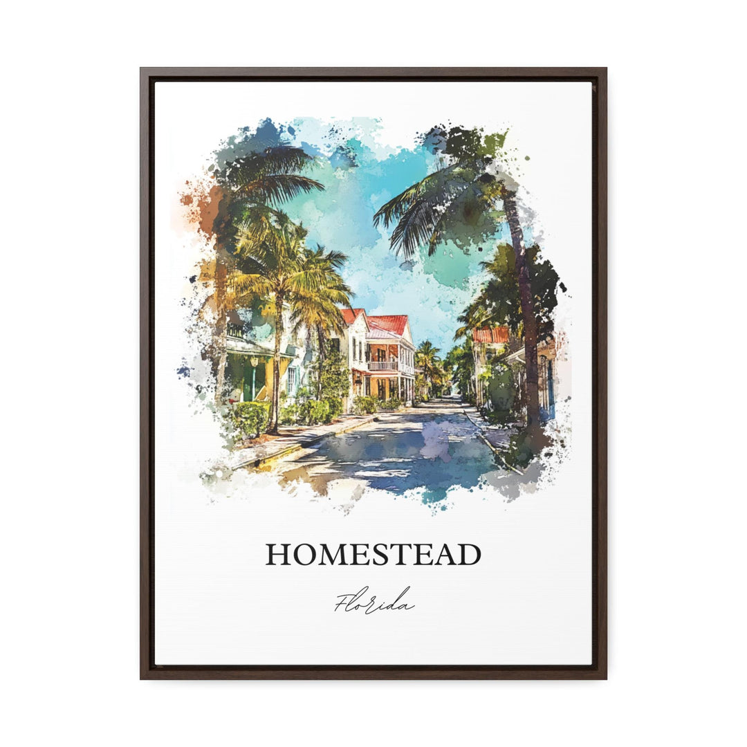 Homestead, Florida, USA – Watercolor Art Print