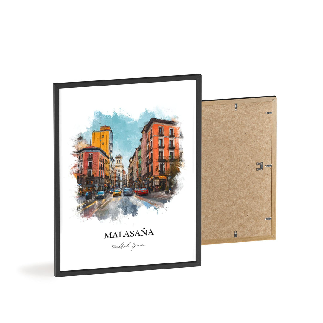 Malasaña, Spain – Watercolor Art Print