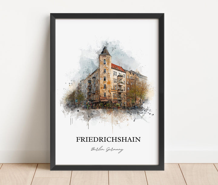 Friedrichshain, Germany – Watercolor Art Print