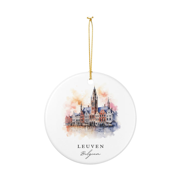 Leuven Belgium Ornament: Unique Leuven Souvenir, Leuven Belgium Xmas Decor, and Authentic Belgium Gift