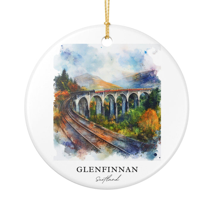 Glenfinnan Ornament: Unique Glenfinnan Scotland Souvenir, Scotland Xmas Decor, and Authentic Scotland Gift