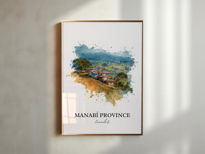 Manabí Province, Ecuador – Watercolor Art Print