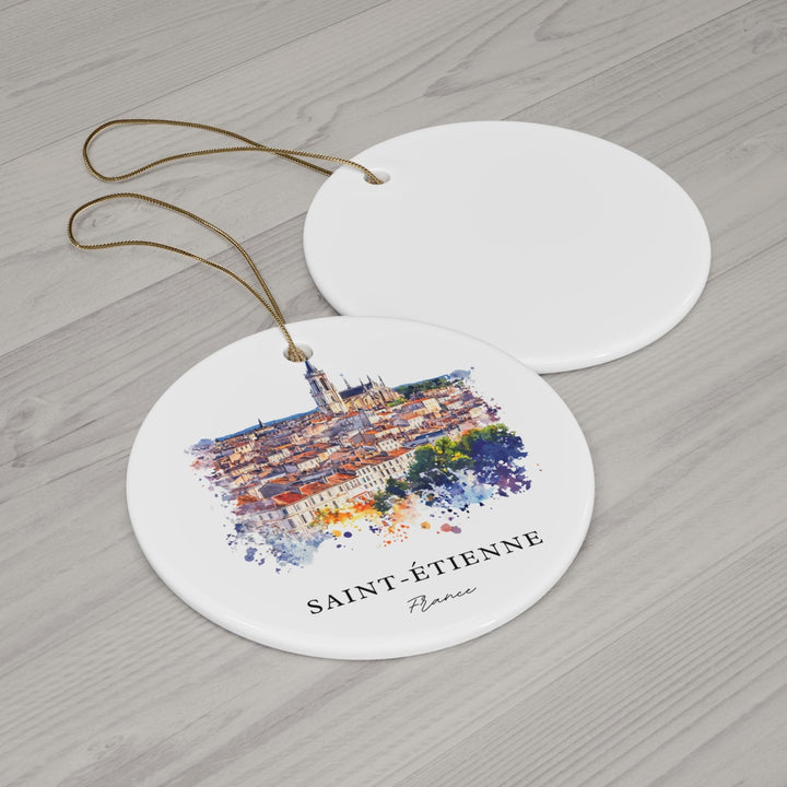 Saint-Etienne Ornament: Unique Saint-Etienne Souvenir, Saint-Etienne France Xmas Decor, and Authentic Saint-Etienne Christmas Gift