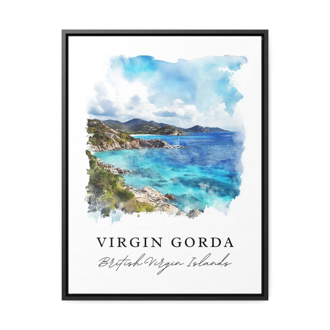 Virgin Gorda, BVI – Watercolor Art Print