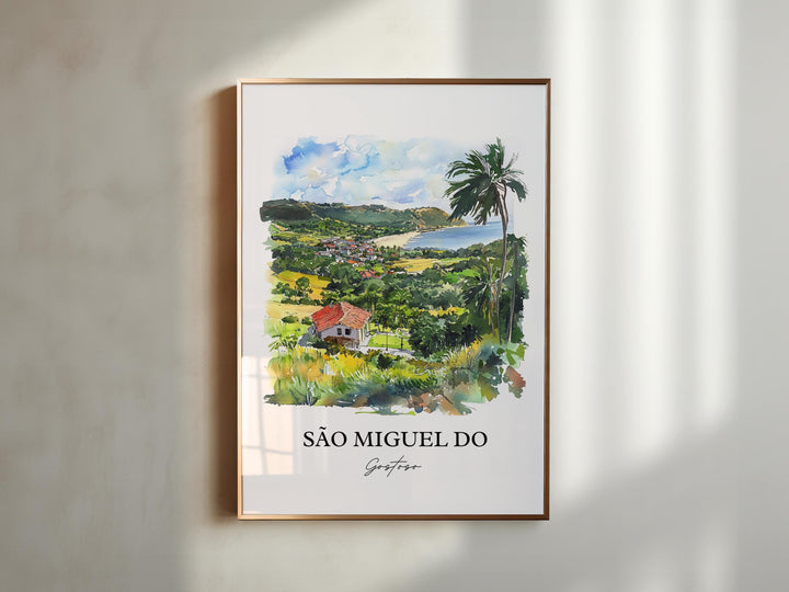 São Miguel do Gostoso Art, Rio Grande do Norte Print, Brazil Art, São Miguel do Gostoso Gift, Travel Print, Travel Poster, Housewarming Gift