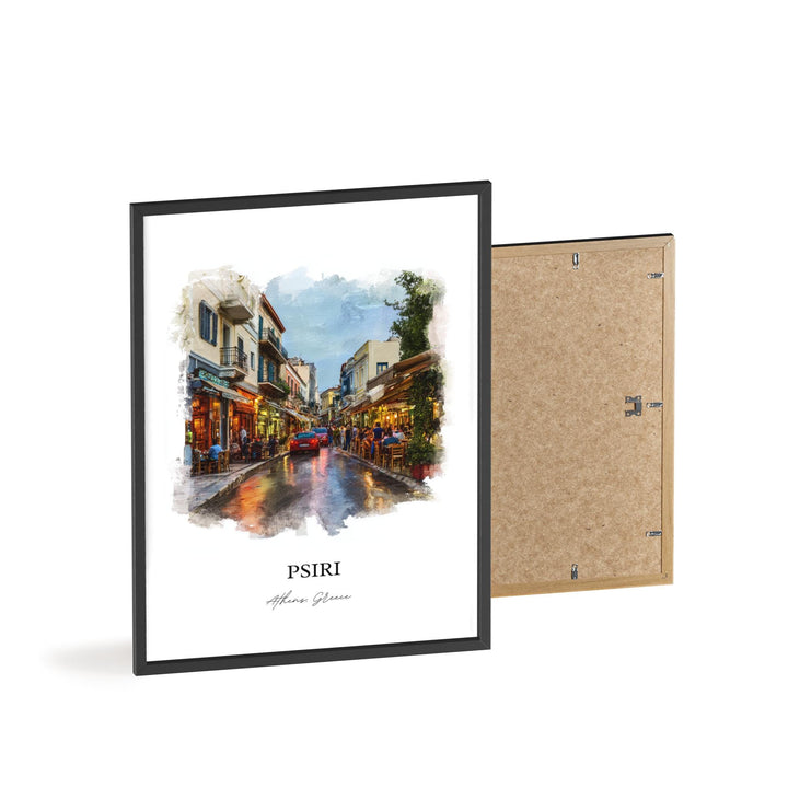 Psiri, Athens Greece – Watercolor Art Print