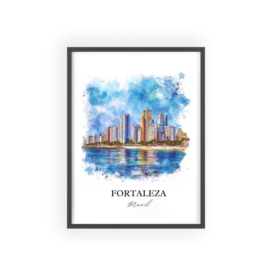 Fortaleza, Brazil – Watercolor Art Print