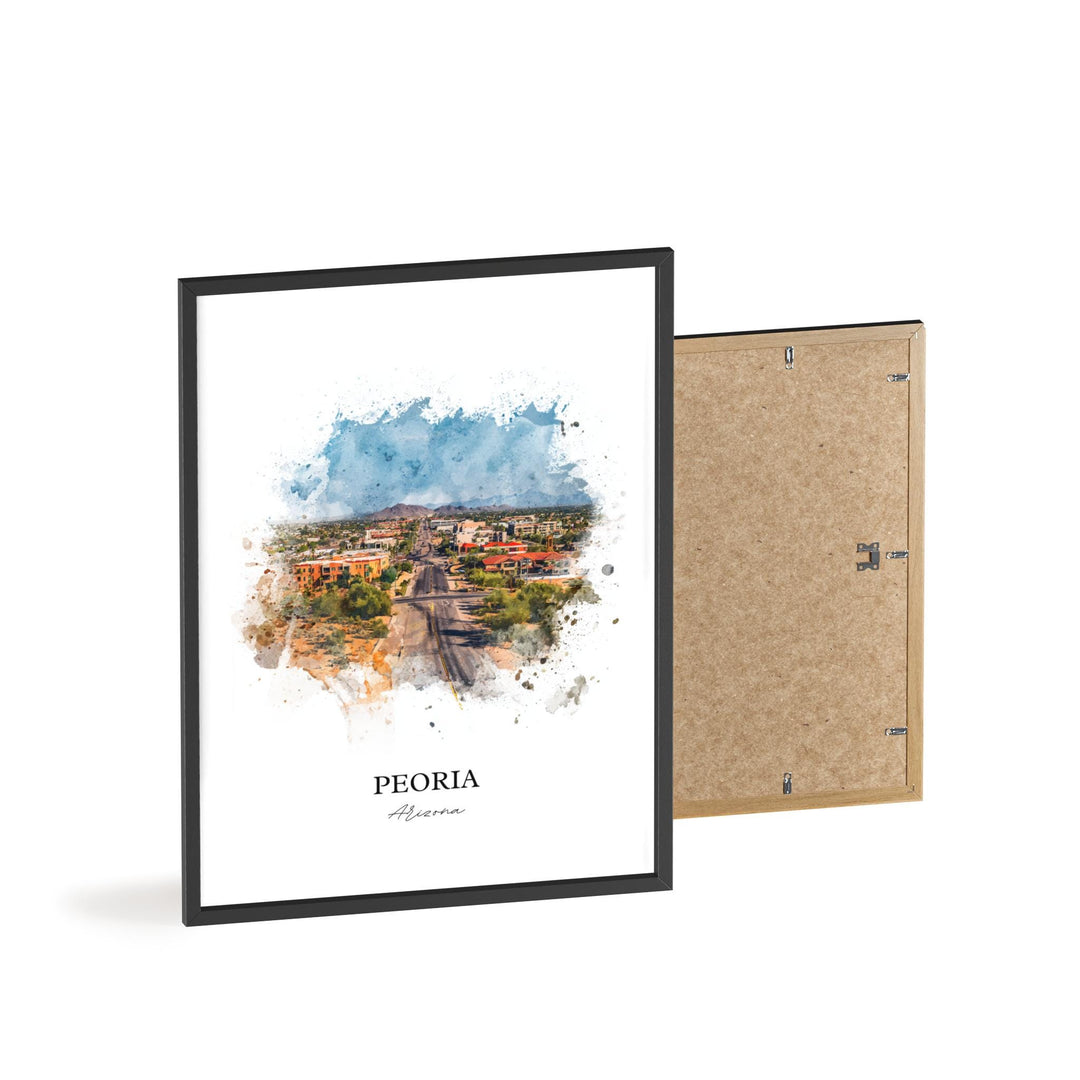 Peoria, Arizona – Watercolor Art Print