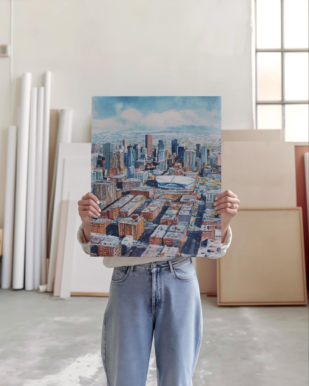 Denver, USA – Watercolor Art Print