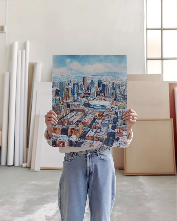 Denver, USA – Watercolor Art Print