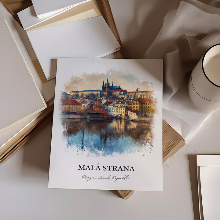 Malá Strana, Czech Republic – Watercolor Art Print