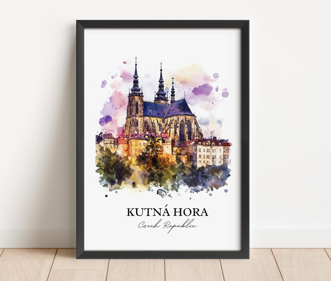 Kutna Hora, Czech Republic – Watercolor Art Print
