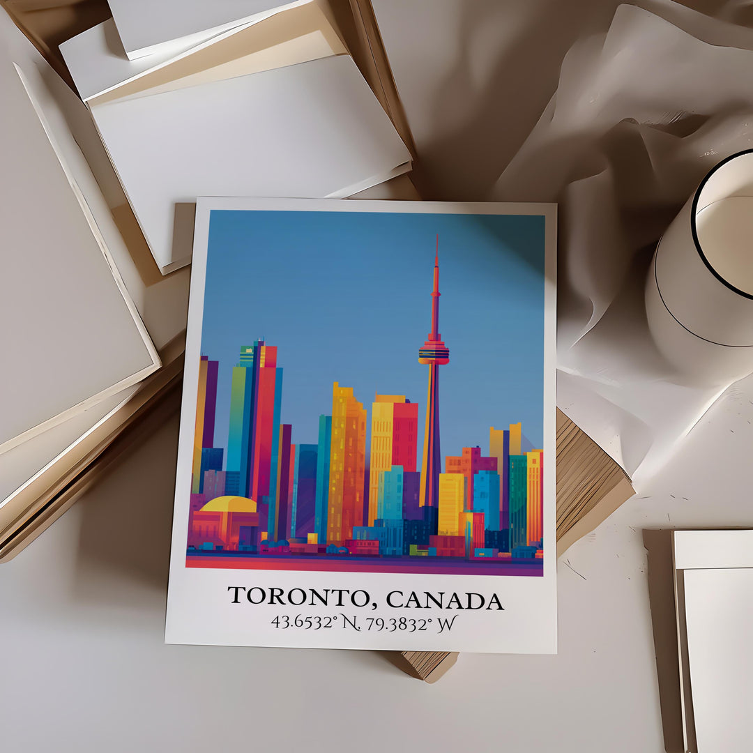 Toronto, Canada – Watercolor Art Print