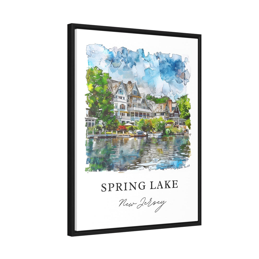 Spring Lake NJ Wall Art, Spring Lake Print, Jersey Shore Watercolor Art, Spring Lake NJ Gift,