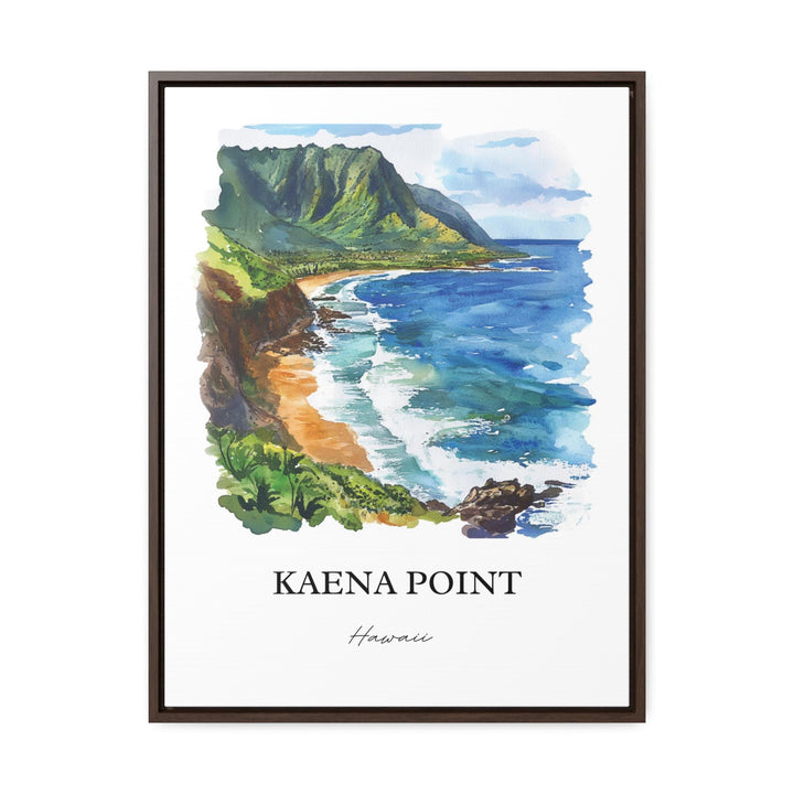 Kaena Point HI Wall Art, Oahu Print, Honolulu Watercolor Art, Kaena Point Gift, Travel Print, Travel Poster, Housewarming Gift