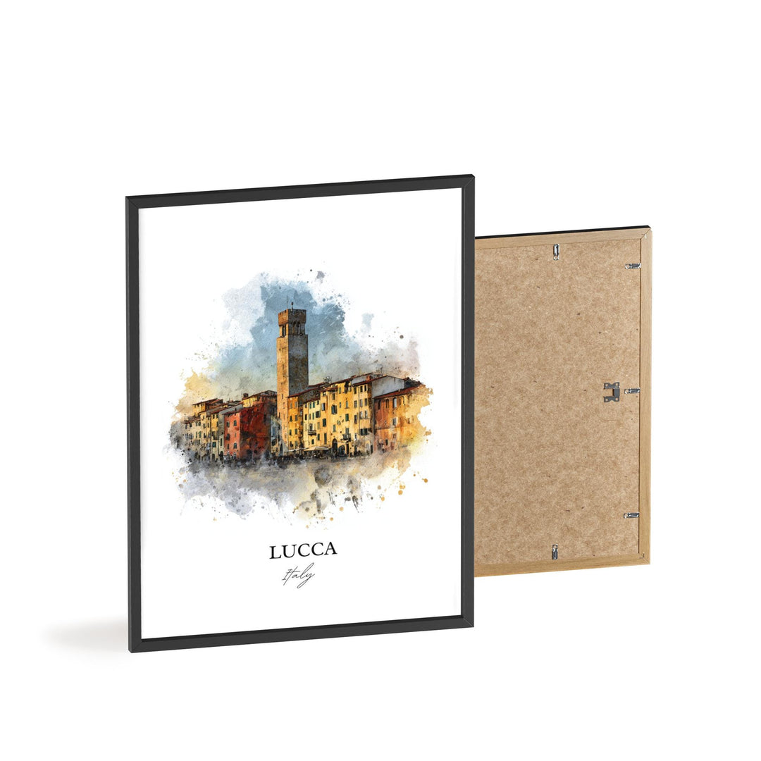 Lucca, Italy – Watercolor Art Print