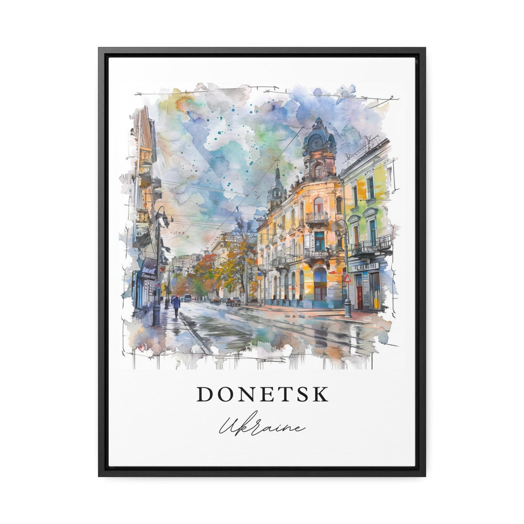 Donetsk Art Print, Donetsk Print, Ukraine Wall Art, Donetsk Ukraine Gift, Travel Print, Travel Poster, Travel Gift, Housewarming Gift